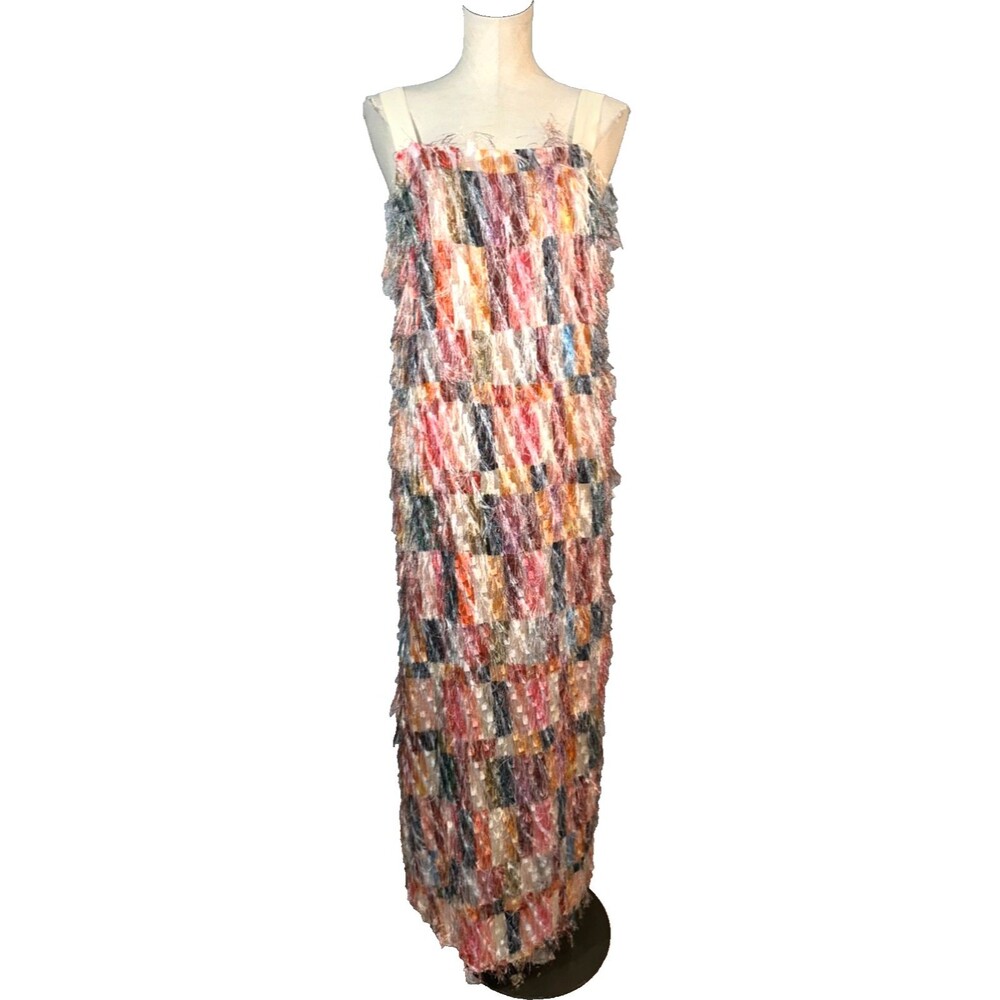 Multicolor Fringe Dress - Sleeveless